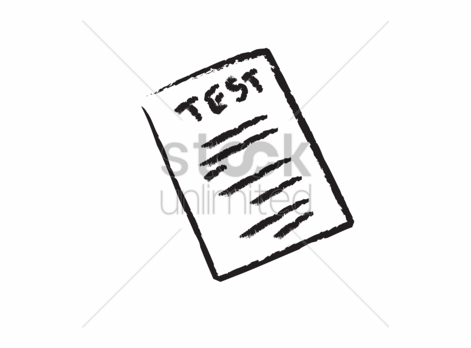 Paper Clipart Exam Cartoon Test Paper Png