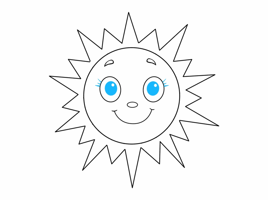 Image - Sun Drawing - (900x900) Png Clipart Download