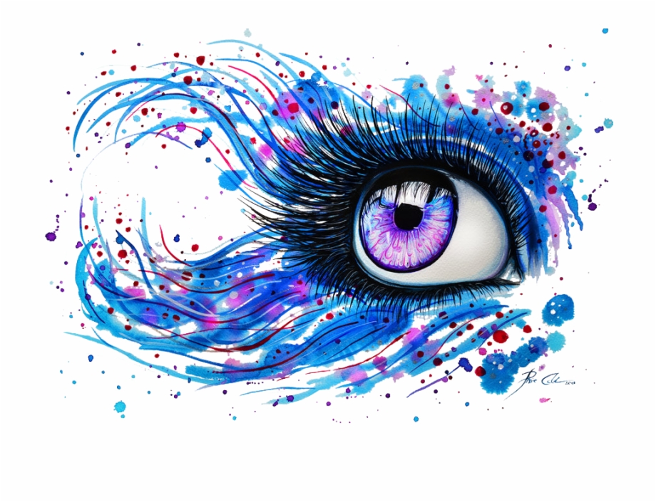 Painting Abstract Art Colorful Drawings Of Eyes