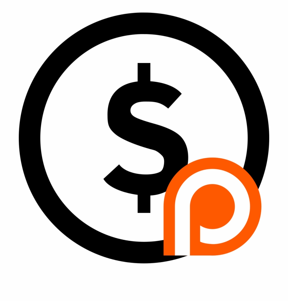 Dollar Sign In Circle With Patreon Logo Dollar
