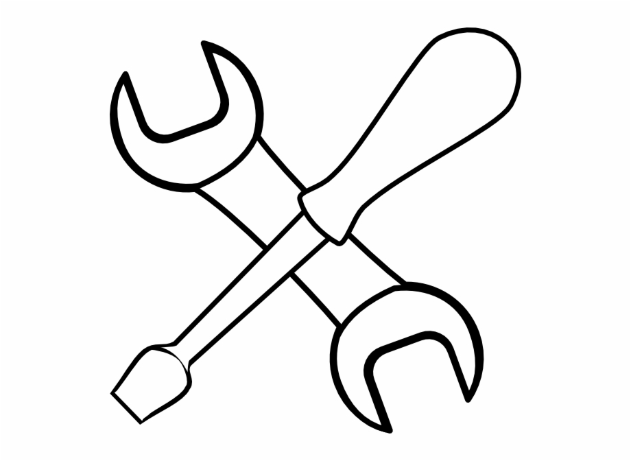 Construction Tools Clipart Black And White White Tools