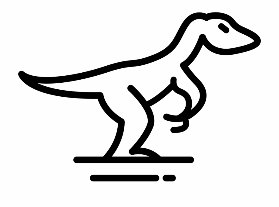 Velociraptor Rubber Stamp