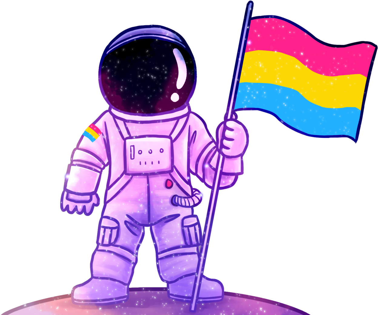Astronaut Clipart Person Space Asexual