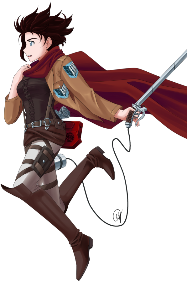 Ruby X Attack On Titan Rwby And Aot