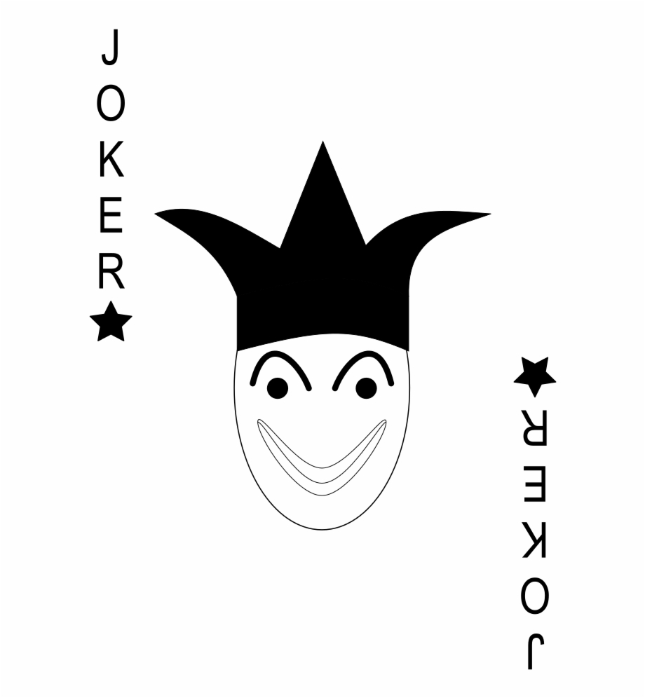 Free Joker Clipart Black And White, Download Free Joker Clipart Black ...
