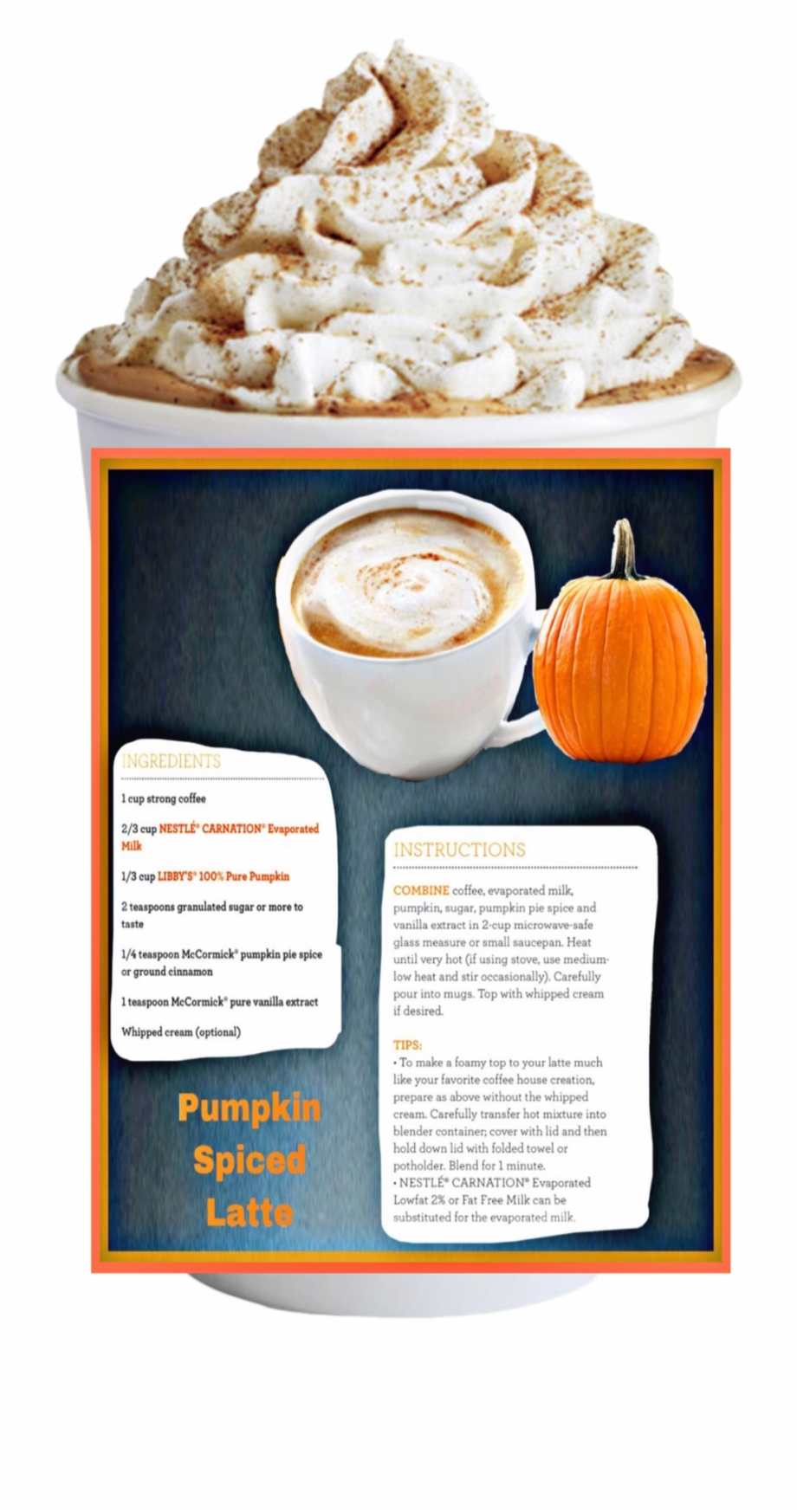 Starbucks Cup Pumpkin Spice Latte Png Download Transparent