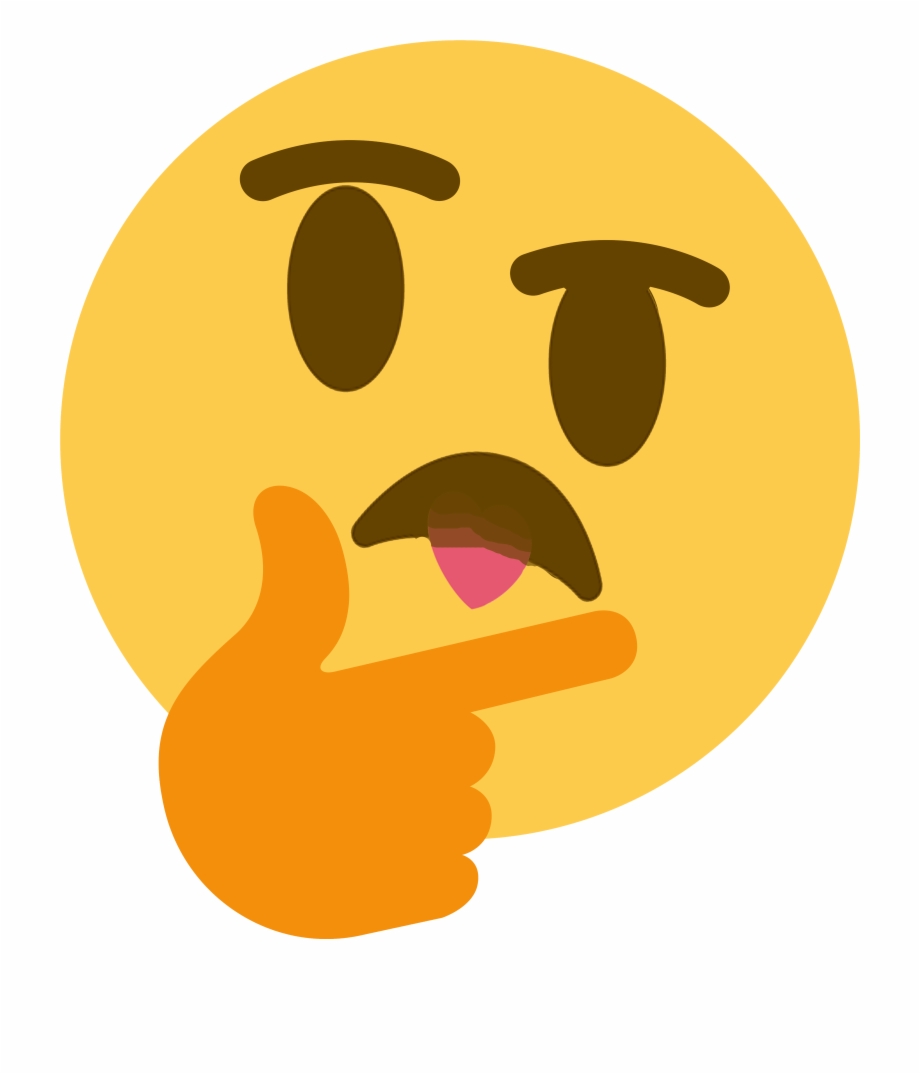Meltingthink Thinking Discord Emoji Slack Emoji Lenny Face - Clip Art ...