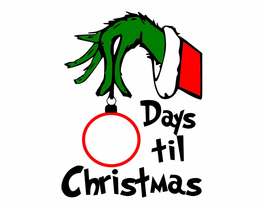 Svgs For Geeks Grinch Countdown To Christmas Svg