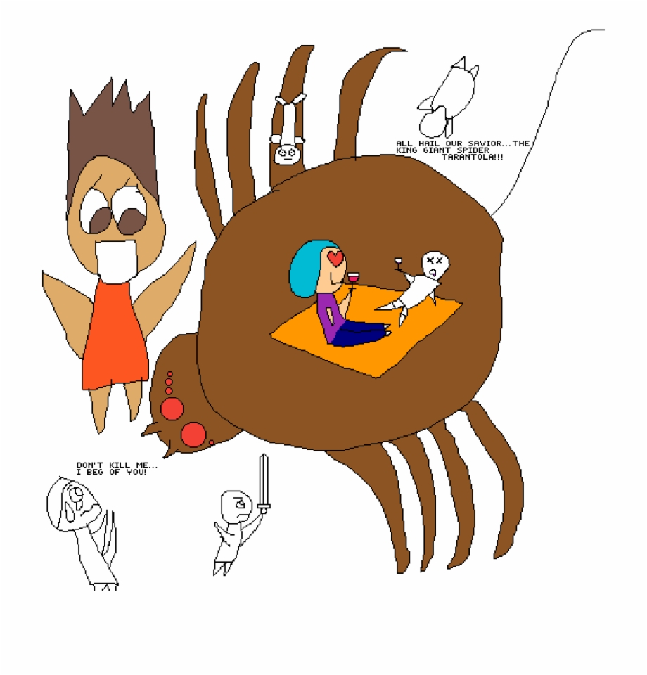 Giant Spider Collab Cartoon