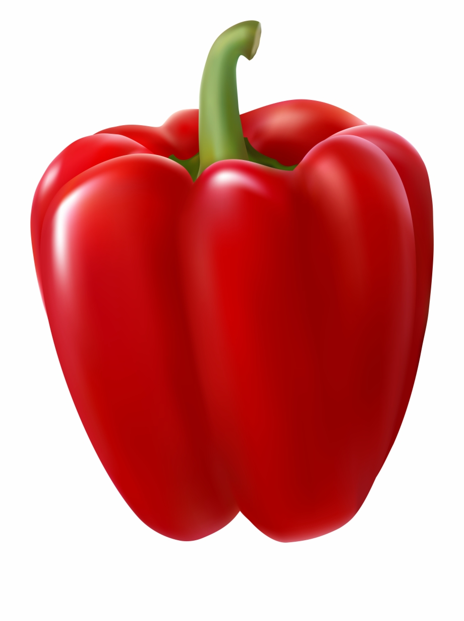 Red Bell Pepper Transparent Clip Art Image