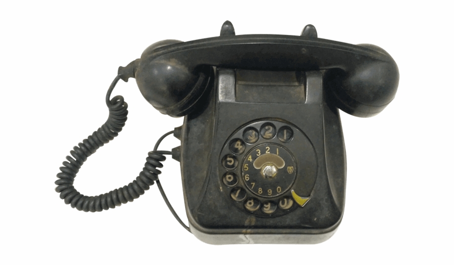 Old Telephone Black Manufactured By Indian Telephone Corded