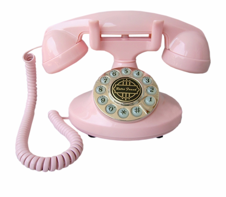 Clipart Telephone Retro Telephone Pink Old Fashioned Phone