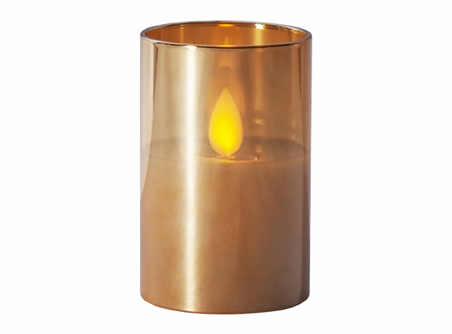 Led Pillar Candle M Twinkle Flame