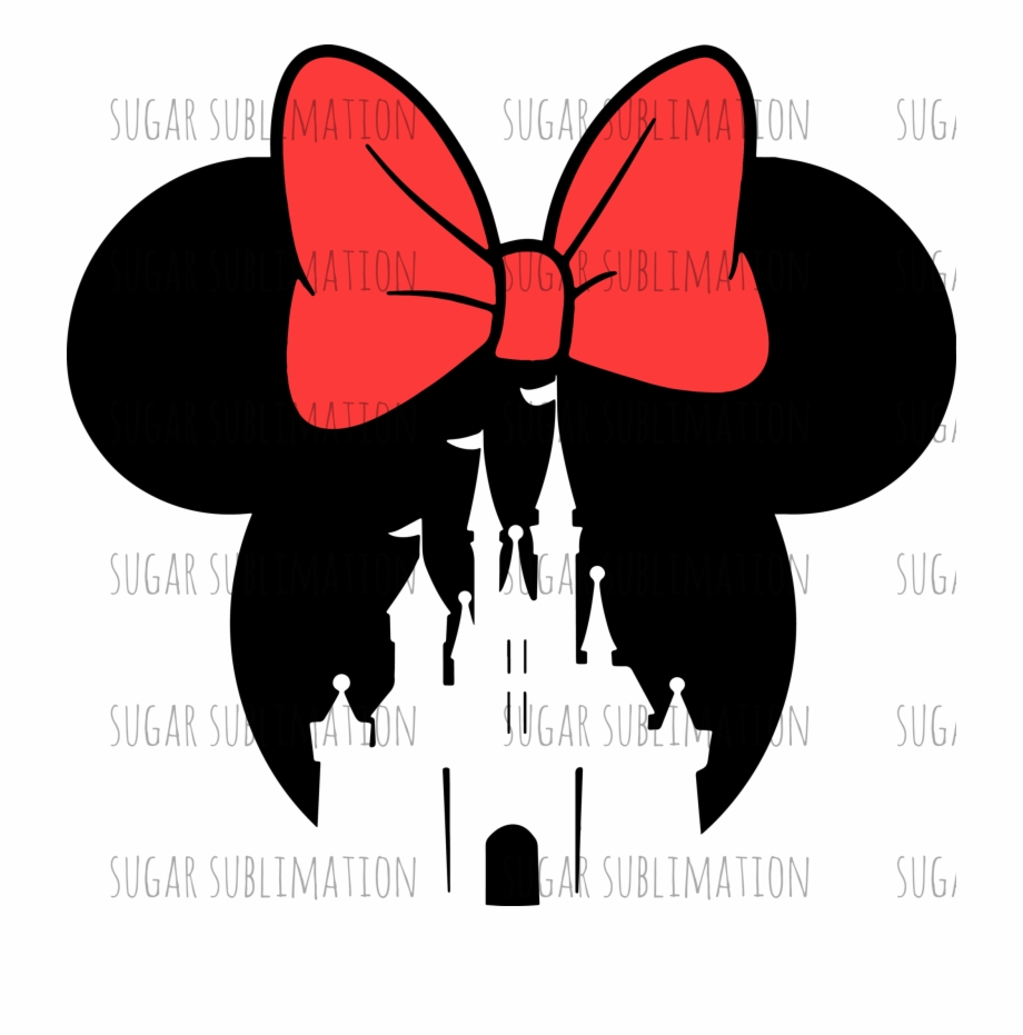 Disney Castle Mickey Minnie Sublimation Transfer Mickey Head