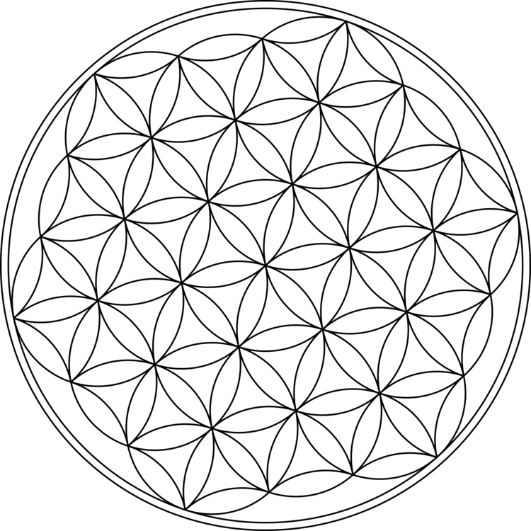 Overlapping Circles Grid Drawing Geometry Tree Of Life