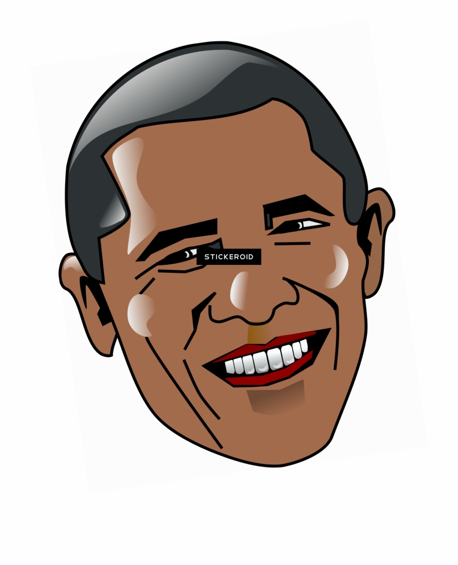 Obama Mask Png Obama Cartoon Face