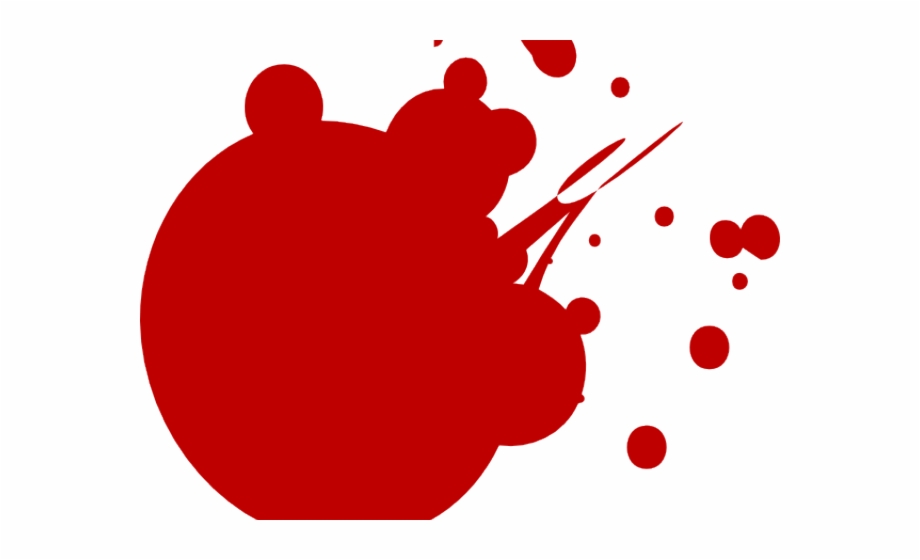 Cartoon Blood Splatter Transparent