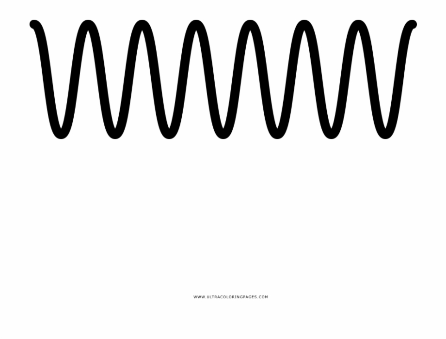 Wavy Line Coloring Page Calligraphy