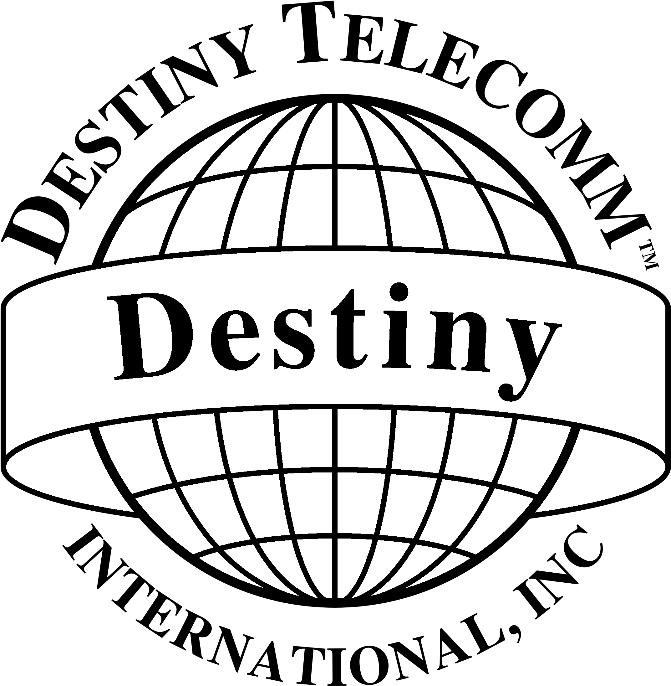 Destiny Telecomm Logo Black And White Assistance Dogs