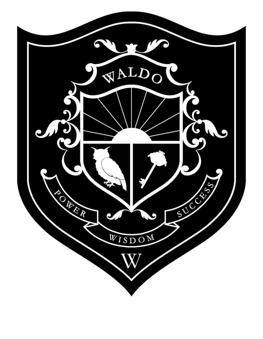 Waldo Crest Black And White B Png Download
