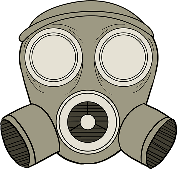 How To Draw Gas Mask Draw A Gas