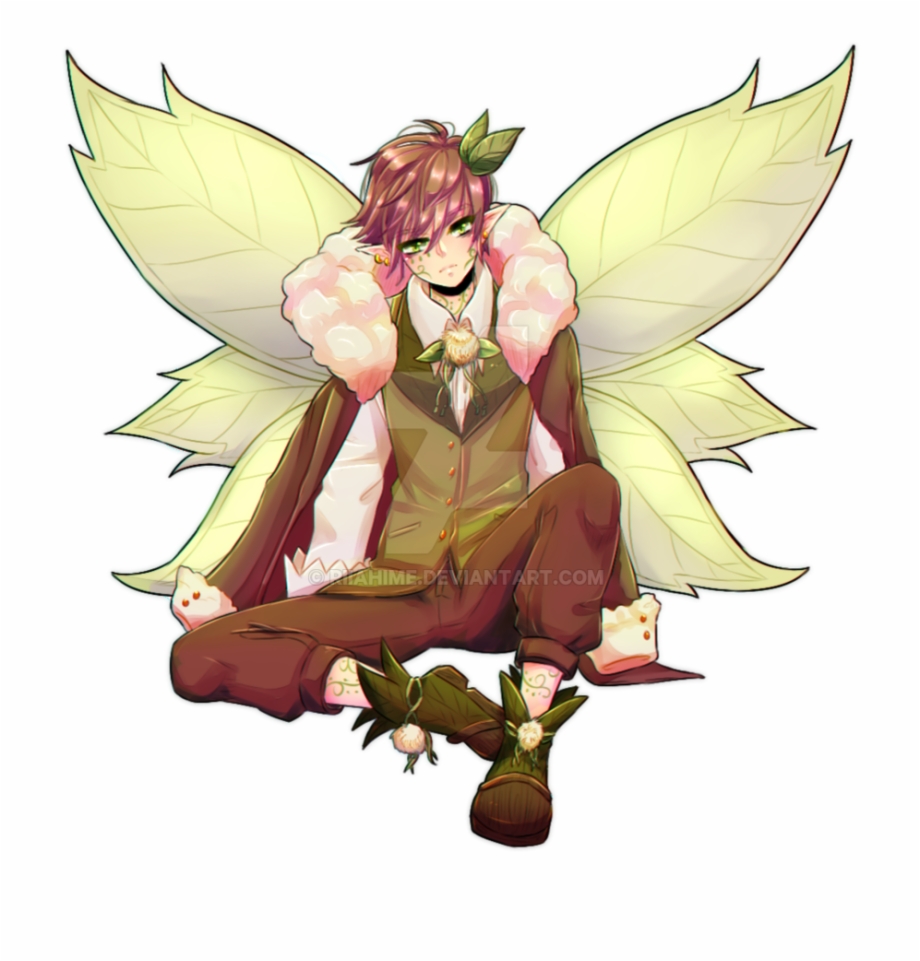 Wallpaper Anime Angel, Anime Boy, Feathers, Wings