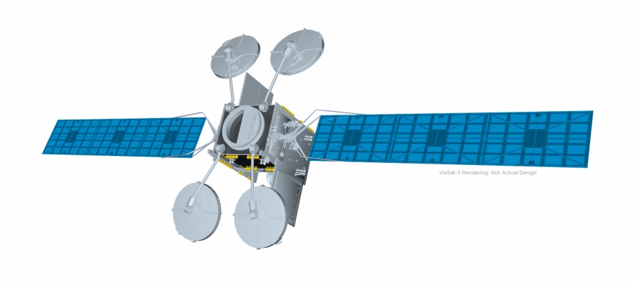 Viasat 3 Satellite Rendering Viasat Satellite