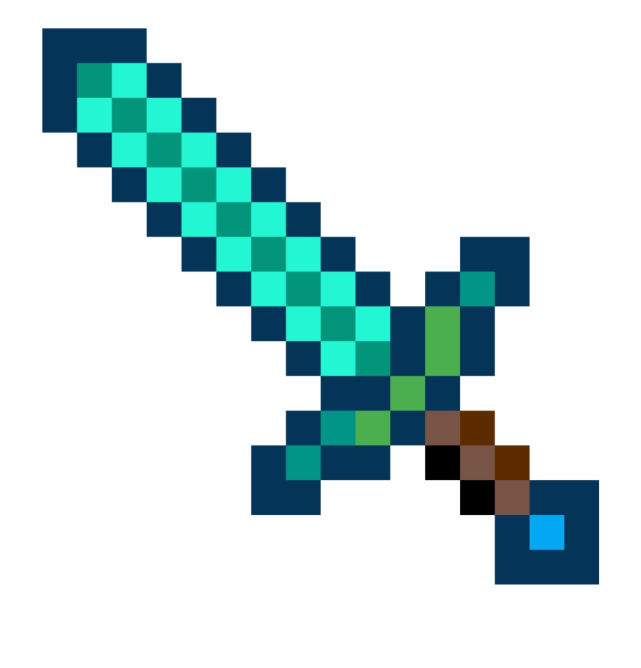 Diamond Sword Espada Do Minecraft De Diamante
