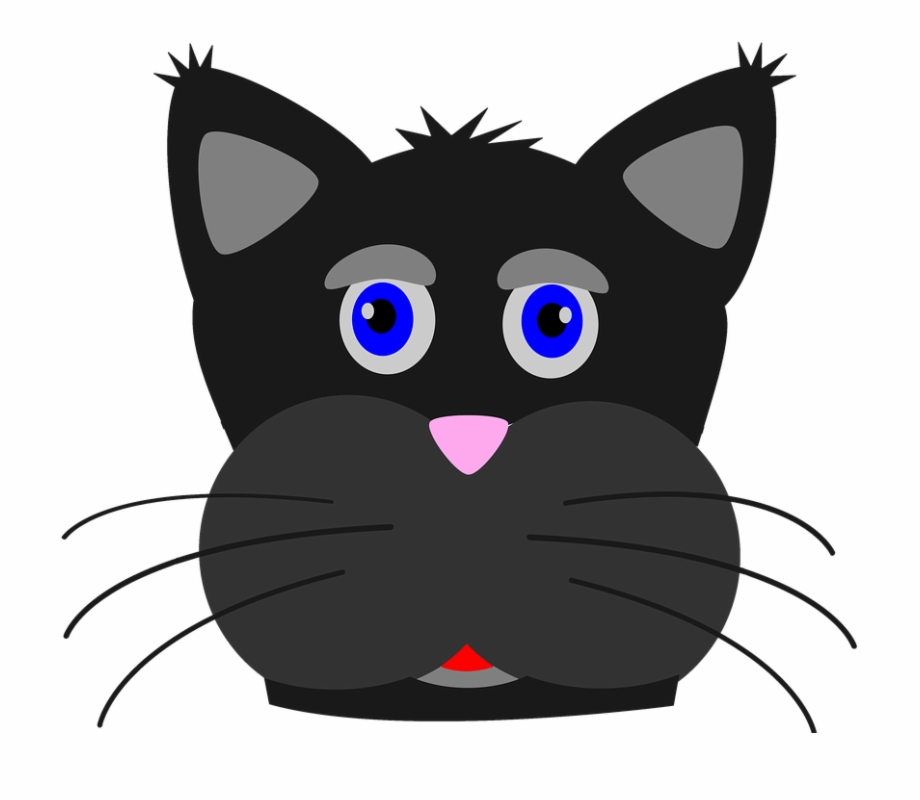 Black Cat Cat Kitten Animal Pet Black Feline - Clip Art Library