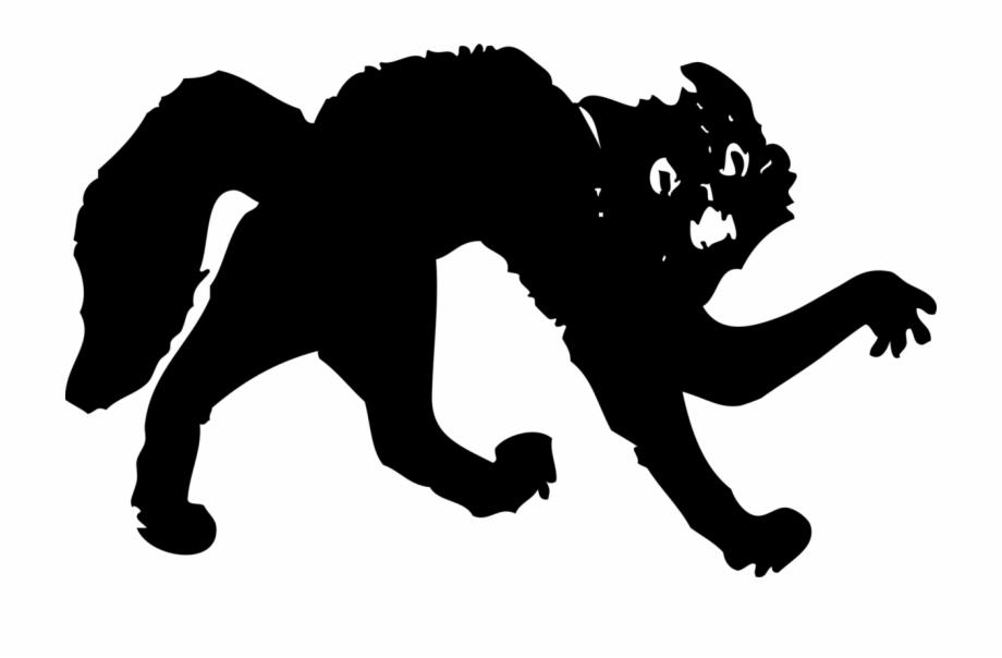 Black Cat Kitten Silhouette Download Black Cat Clip