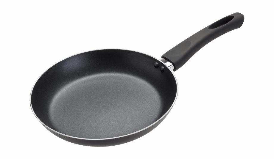 Frying Pan With Black Handle Omelette Or Crepe