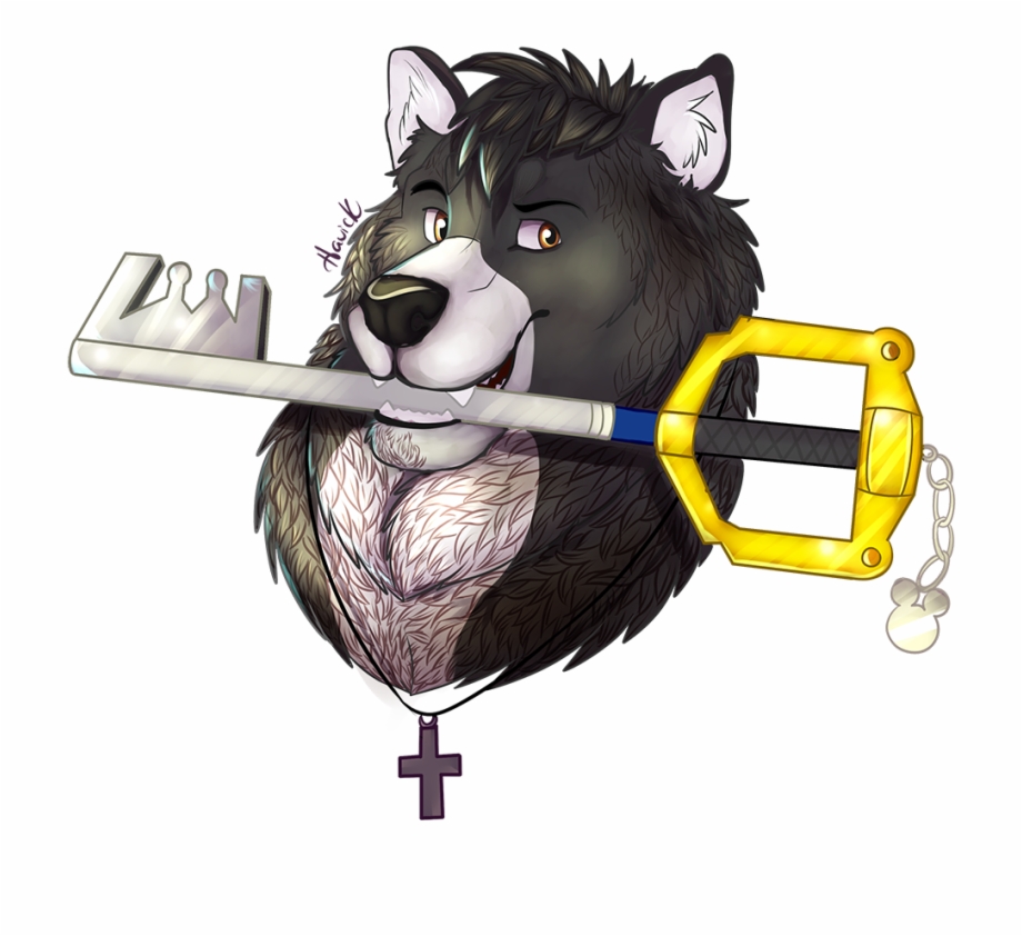 The Wolf And His Keyblade Cartoon