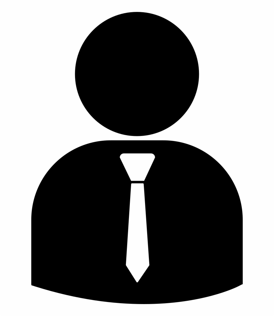 Business Person Silhouette Wearing Tie Comments Person With