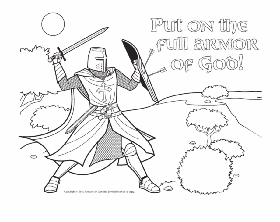 Drawn Knight Armor God Armor Of God