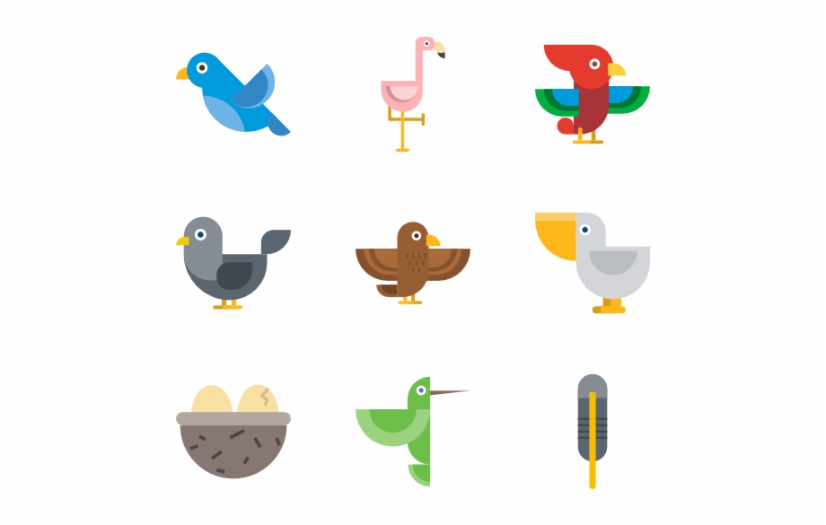 Bird Collection Birds Icons