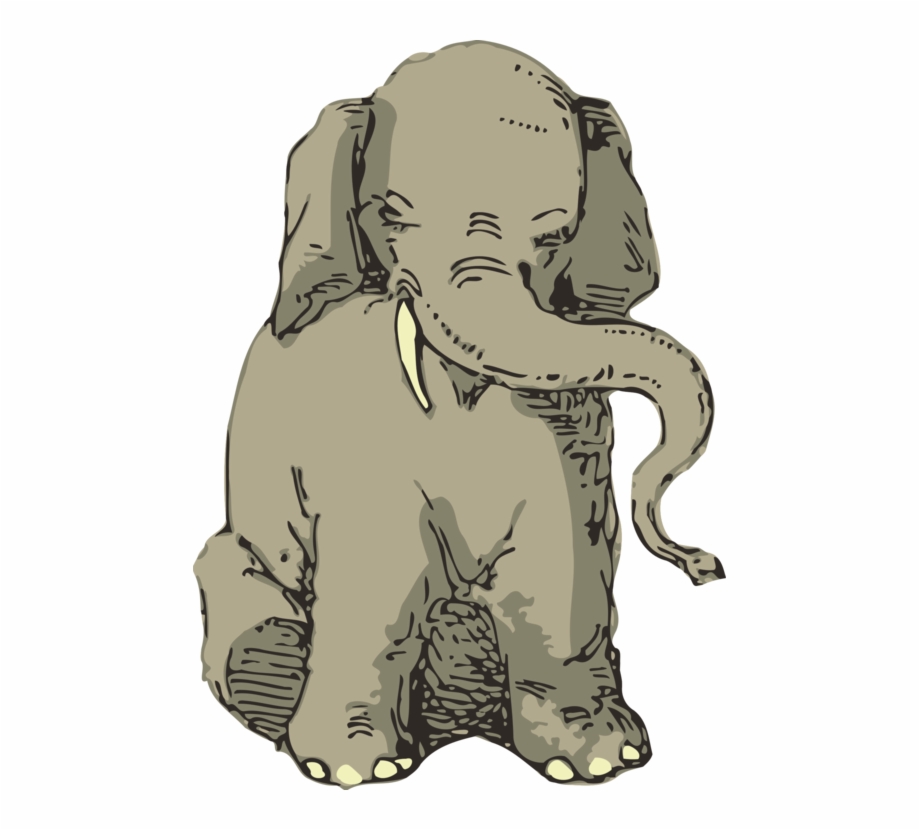 African Elephant Dog Indian Elephant Elephants Mammal Illustration