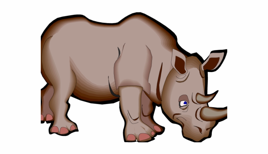 Rhino Clipart Indian Animal Cartoon Picture Of A