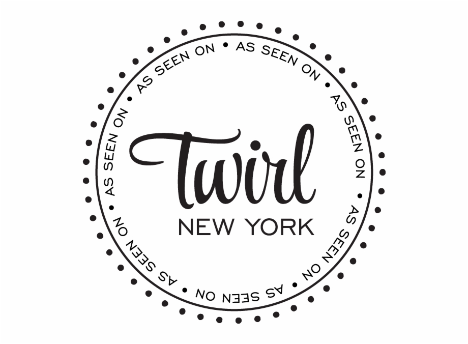 Twirl New York Badge Black And White Compass