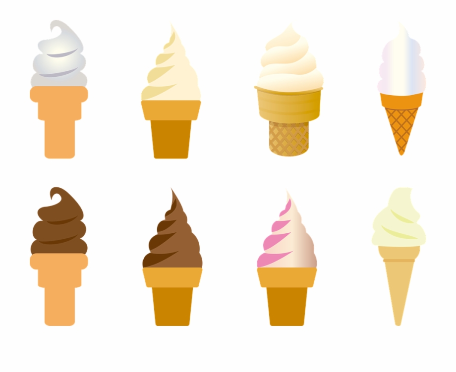 Ice Cream Cone Cold Sweet Food Ice Frozen