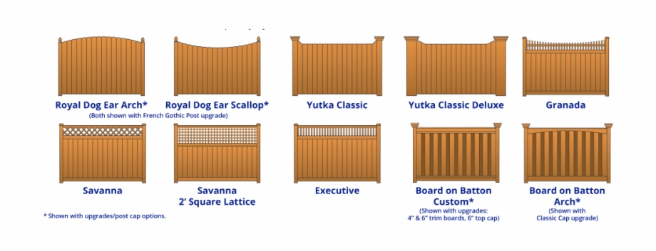 Wood Fence Png Different Styles Of Wood Fences