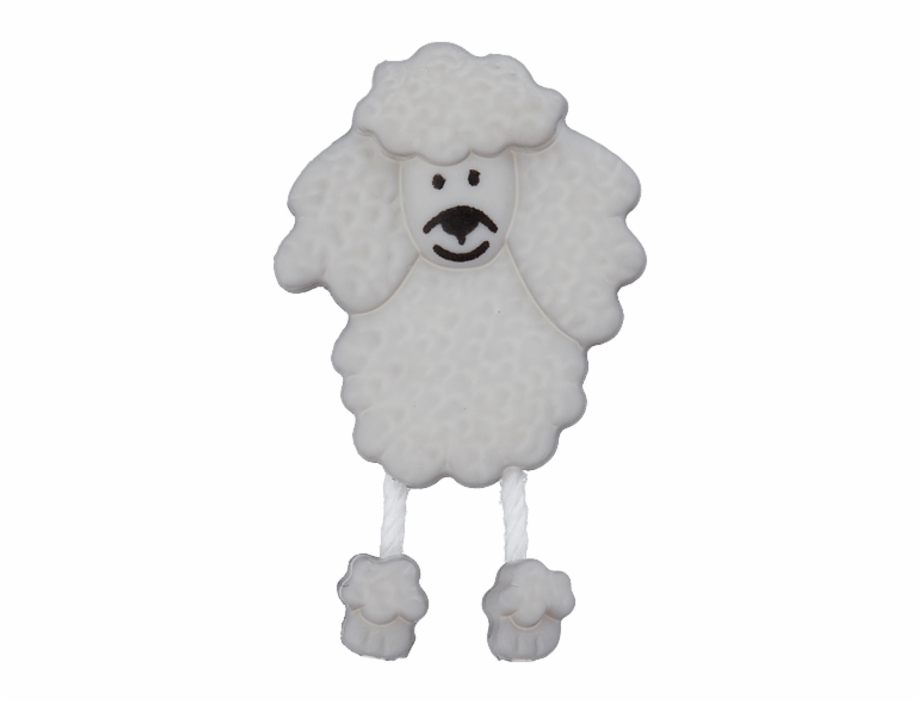 Polyester Button Poodle Article Cartoon