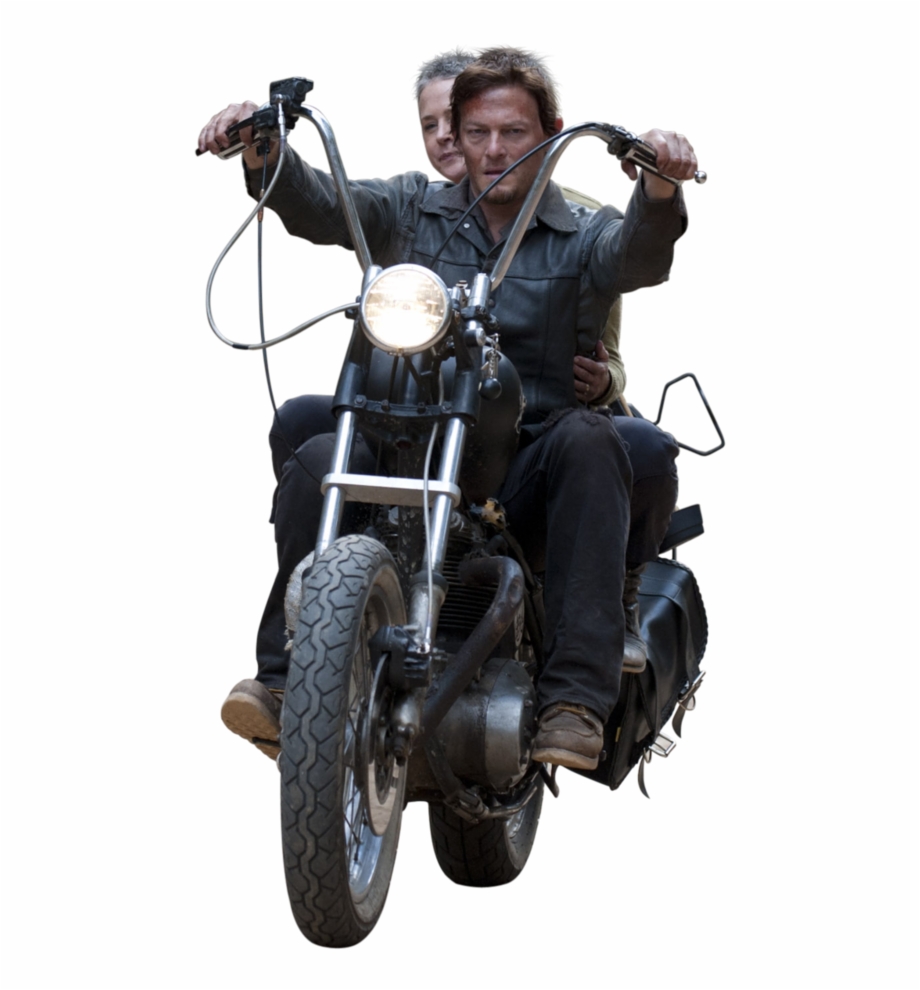 Png Daryl Walking Dead Daryl Motorcycle