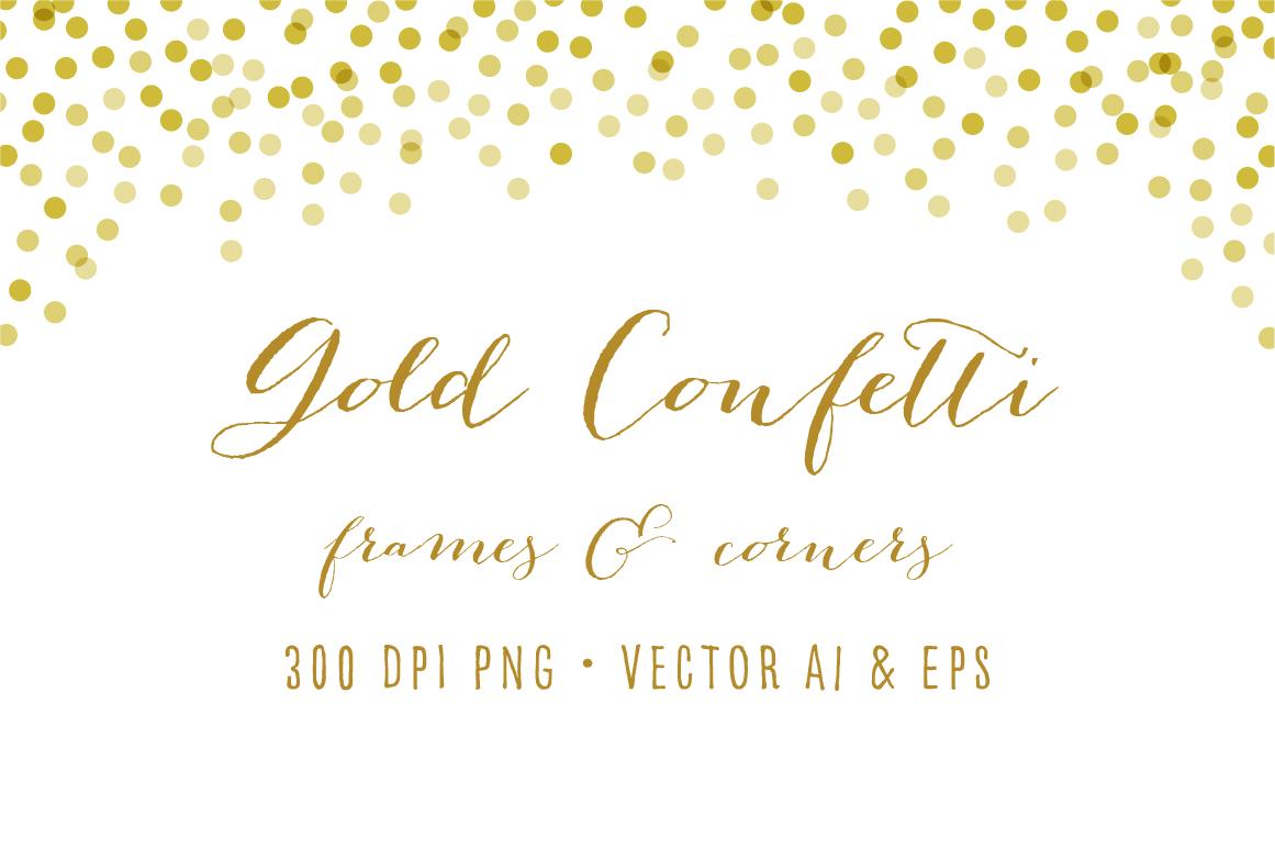 Gold Confetti Png
