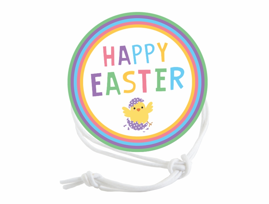 Easter Colorful Border Circle