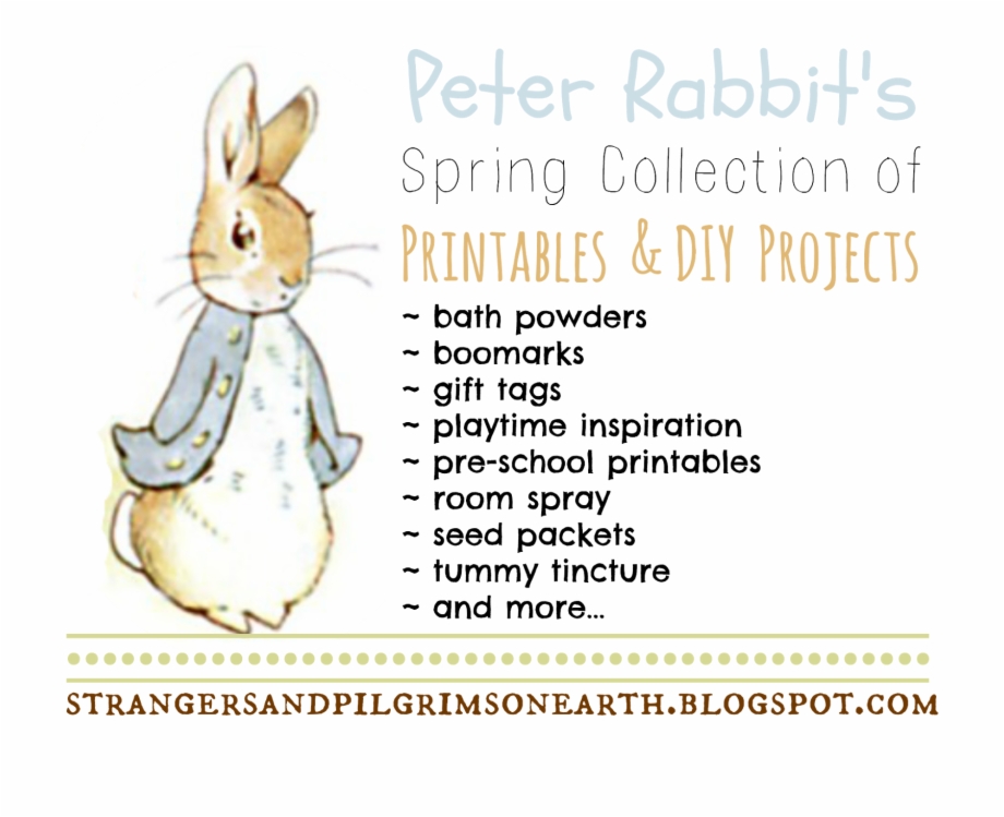 Spring Collection Of Peter Rabbit Posts Printables