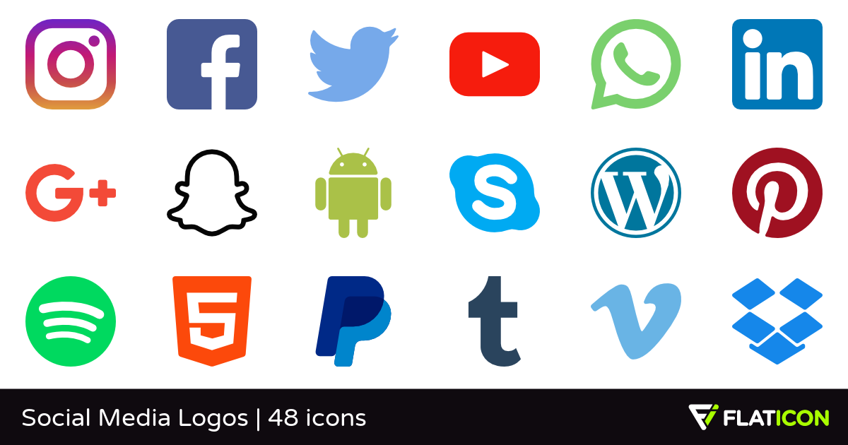 Social Media Icons Png Transparent - Clip Art Library