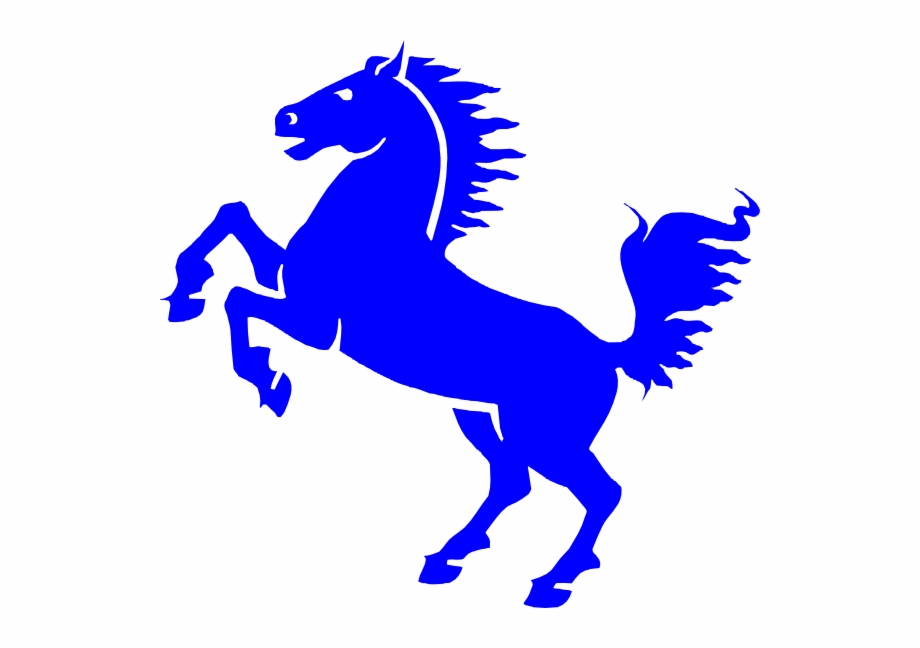 Horse Clipart Blue