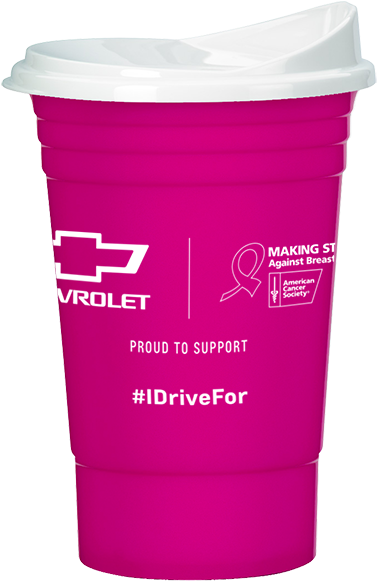 Pink Breast Cancer Awareness Hard Solo Cup W