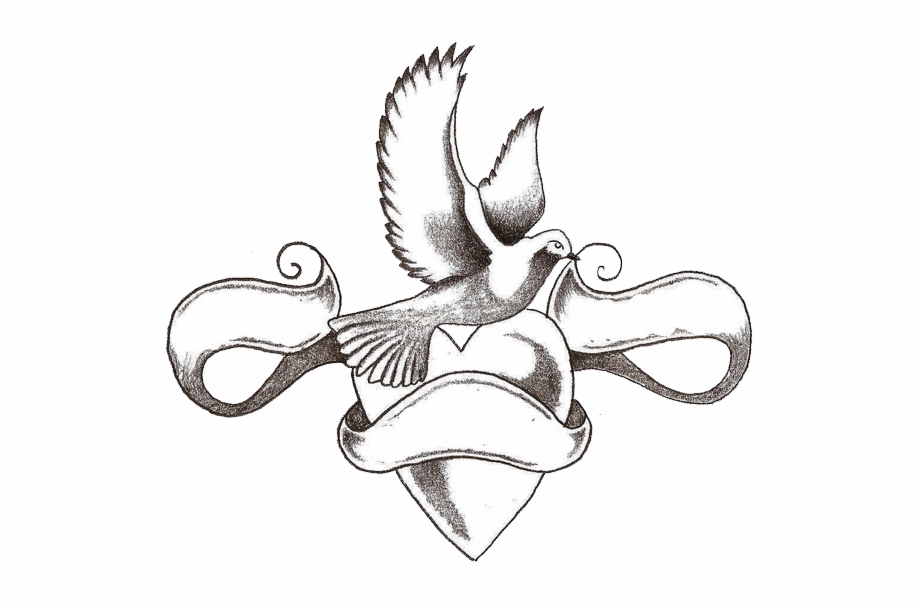 Tattoo Banner Png Love Heart Tattoo Drawings