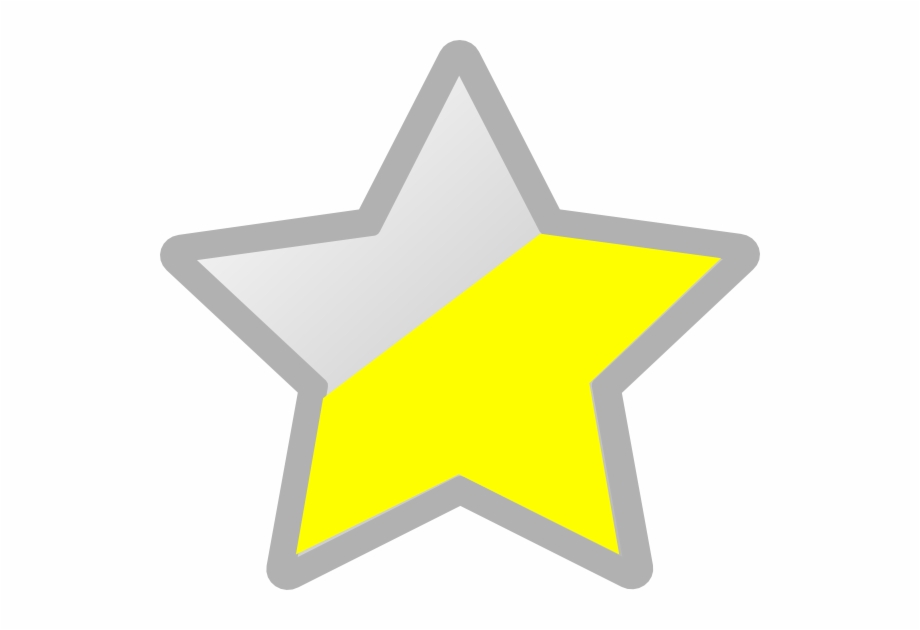 Star Grey Yellow Png